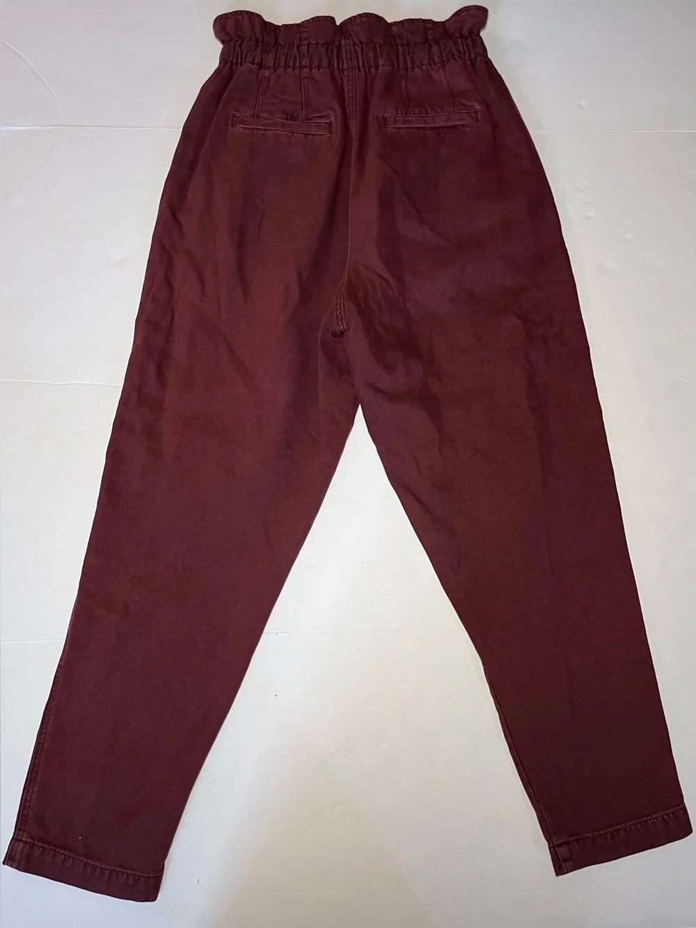 Free People Margate Pleated Paper Bag Trouser Pant Sz XS~ Boho Chic~Desert Vibe